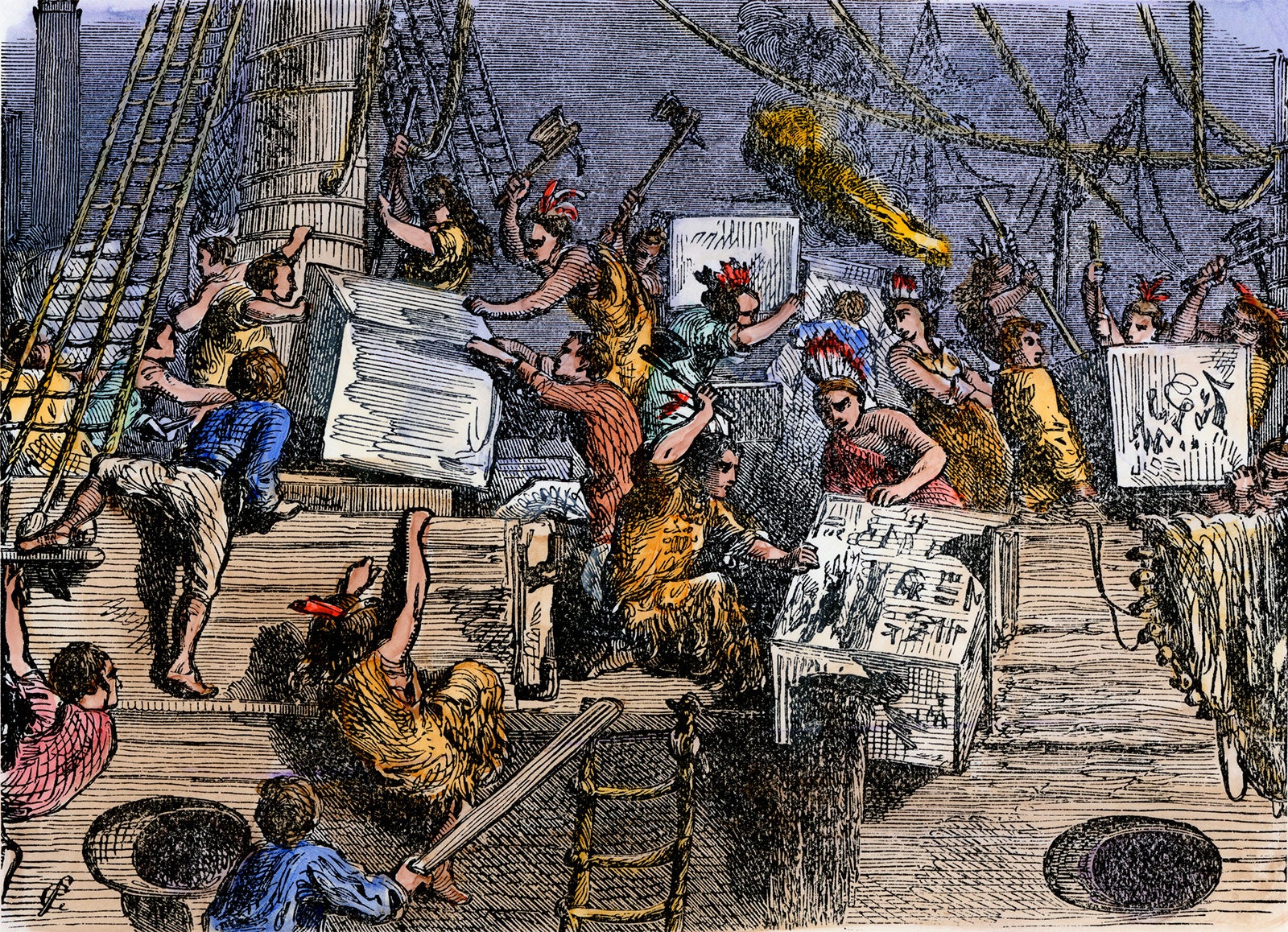 The Boston Tea Party and the ungrateful colonists