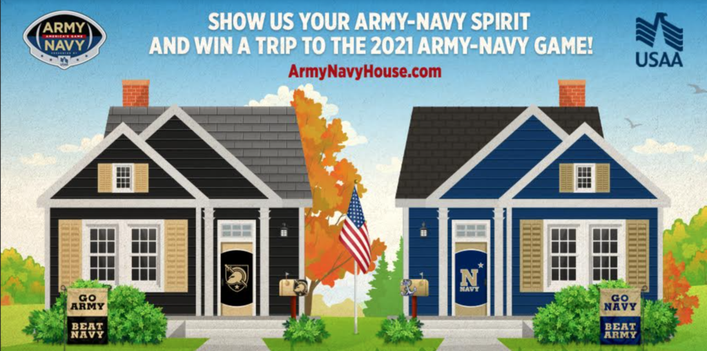 USAA invites Army-Navy game fans to celebrate virtually at Army-Navy House