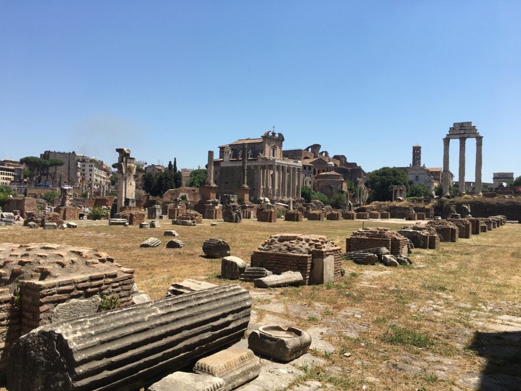 Ancient forum in Rome