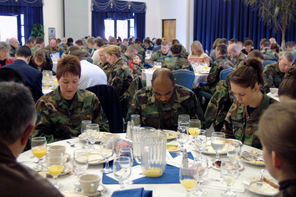 The National Prayer Breakfast is a military tradition as well.