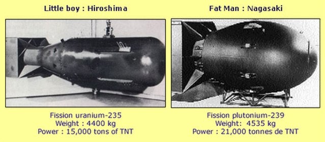 These are the clean cut differences between an atomic and hydrogen bomb