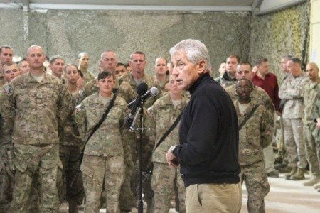 Chuck Hagel’s Really Nice Resignation Message To The Troops