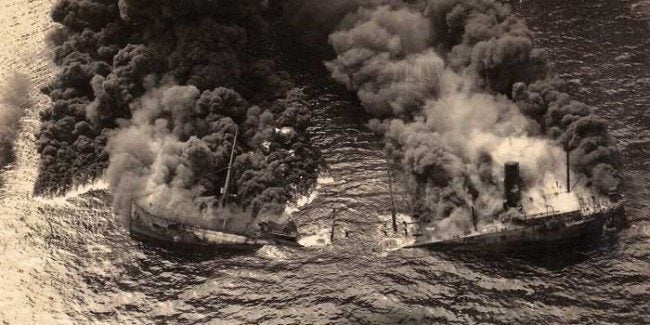 A fight between u-boats from secret war off the US coast