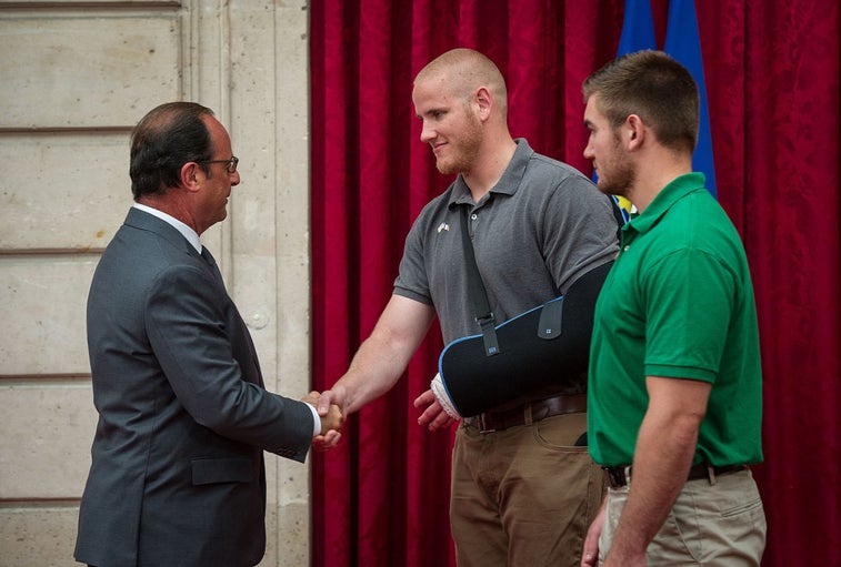 French train hero Spencer Stone hospitalized after being ‘repeatedly stabbed’ in Sacramento