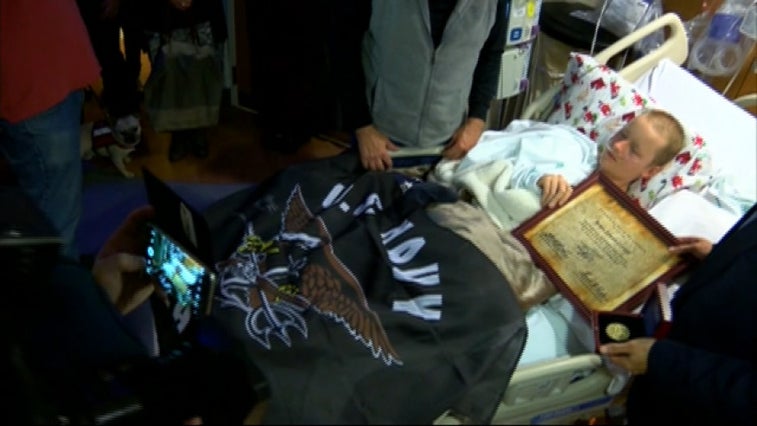 Boy battling leukemia for second time made honorary Navy SEAL