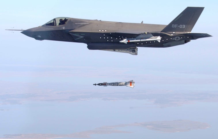 Air Force pilots drop bombs from F-35s for the first time