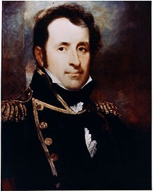 Naval officer portrait. This man was responsible for the first US overseas raid