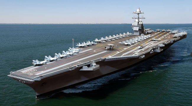 Navy’s new USS Ford carrier likely to deploy to Middle East or Pacific in 2020s