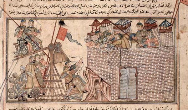 How these armies beat their foe with a prostitute, palm trees and plague bodies