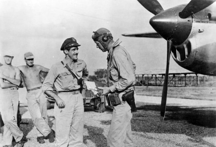This famous pilot flew 50 combat missions as a civilian