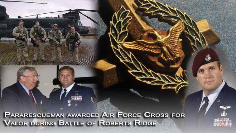 This airman is one of only 9 to receive Air Force Cross since 9/11