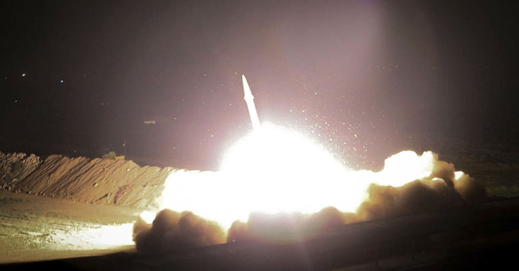 Iran just shot a barrage of ballistic missiles into Syria