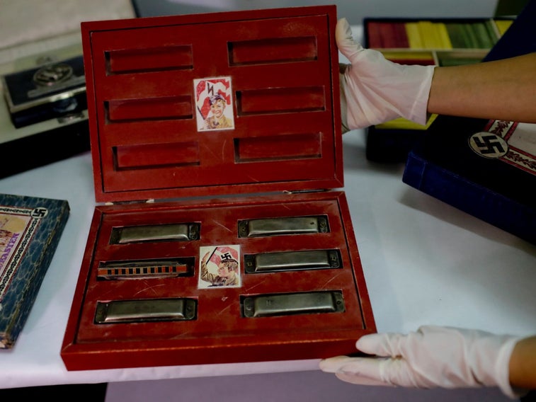 Police just discovered a huge trove of Nazi artifacts hidden behind a bookcase in Argentina