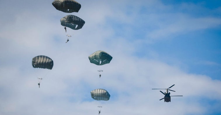 Watch what happens when paratroopers jump with a GoPro