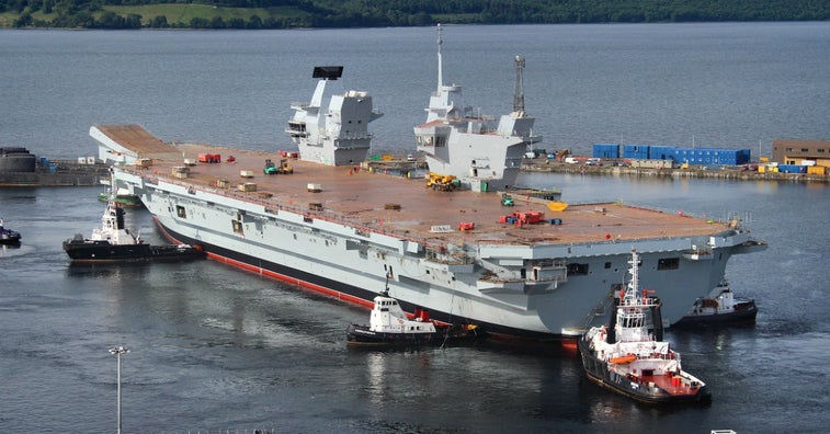 Watch a flying tour of Britain’s new aircraft carrier
