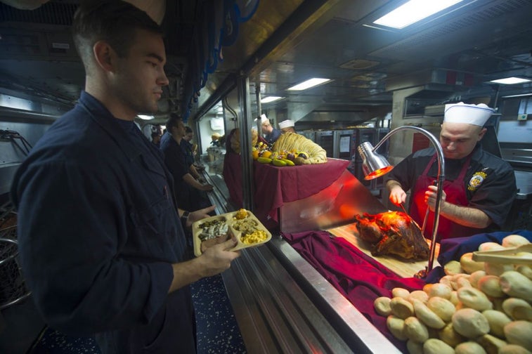 This is the Navy’s Thanksgiving grocery list