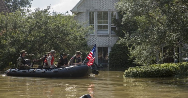 This Marine took leave to help after Hurricane Harvey