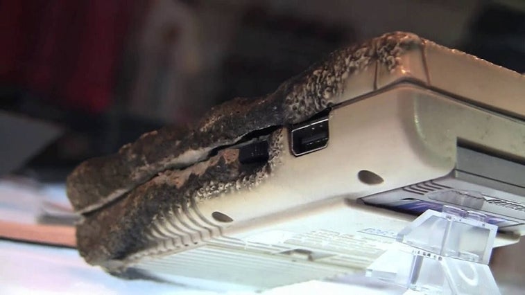 This what happened with the Game Boy that works after being blown up