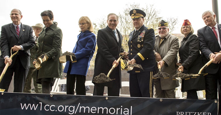 Construction of the National WWI Memorial begins 100 years later
