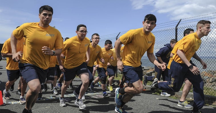 Navy recruits now test their fitness before shipping out