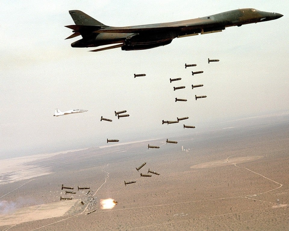 B-1B lancer bombs