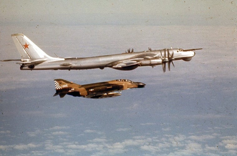 That time the Air Force went inverted over a Russian bomber