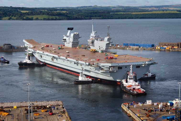 The Royal Navy just commissioned its biggest ship ever