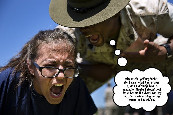 11 things screaming drill sergeants are actually thinking