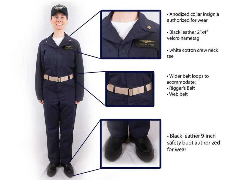 This is the Navy’s new flame-resistant coverall