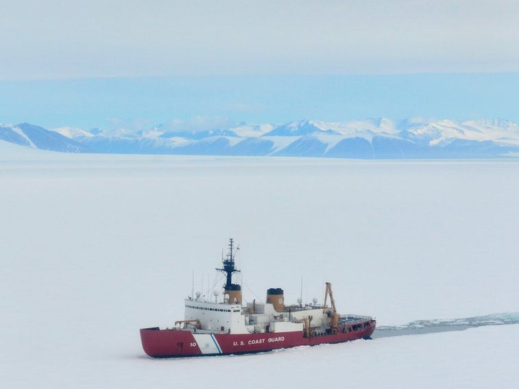 The Coast Guard’s only heavy icebreaker took a frigid beating