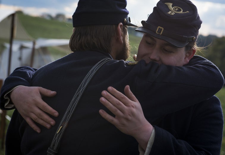 This Air Force officer and his son bonded on Civil War battlefields