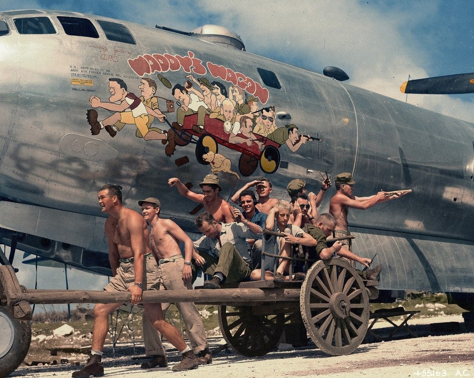 WWII nose art motivated airmen with sex and humor