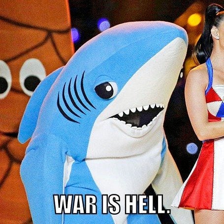 Here’s The Hilarious Result Of Mashing Up Left Shark With Famous Military Quotes