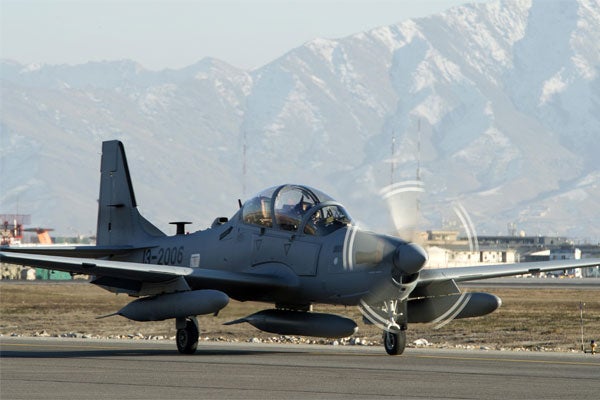 A-29 Super Tucano attack aircraft see first action in Afghanistan