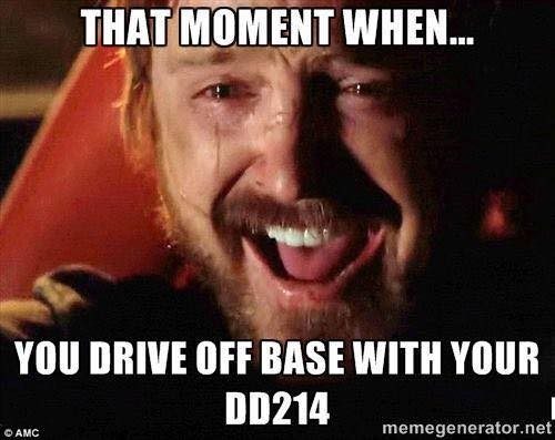 13 memes showing how it feels to get your DD-214