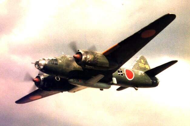 These Japanese bombers attacked targets with rocket-propelled people