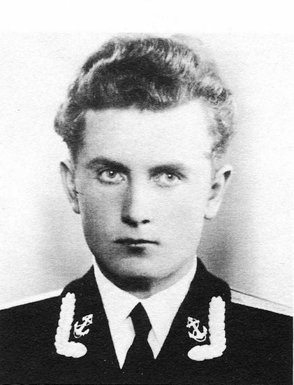  An official photograph of Jonas Pleskys during his time as a Soviet Navy officer, part of the inspiration behind Hunt for Red October