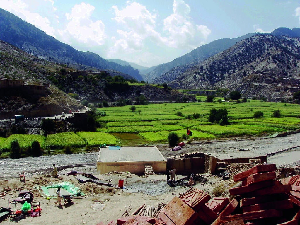  PRT project, near Pakistan border, Khost. (Photo courtesy of J. Kael Weston)