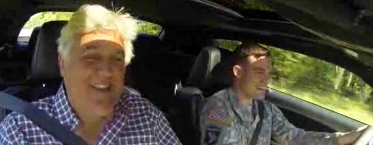Watch Jay Leno give a wounded soldier a brand new car