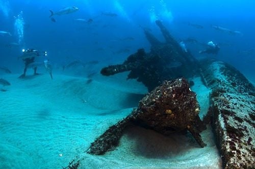 The wreck of a u-boat from secret war off the US coast