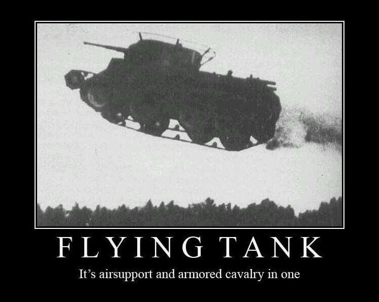 These crazy photos show 30+ ton tanks in flight