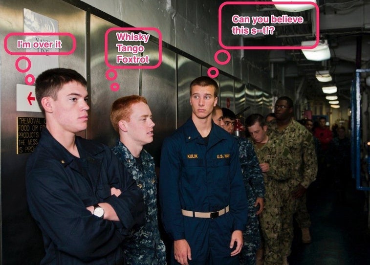 7 types of sailors you meet in the chow line