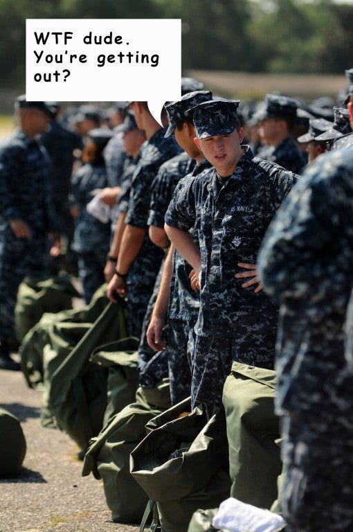 The 11 stages of leaving the Navy