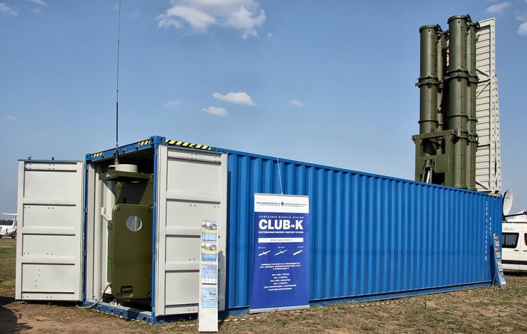 A Russian company is selling shipping containers packed with cruise missiles