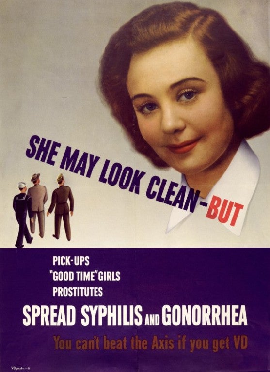 These are the military’s jaw-dropping propaganda posters against WWII soldiers’ real enemy: STDs