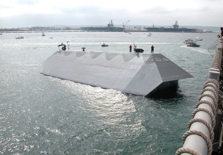 This was the US Navy’s cutting-edge stealth ship