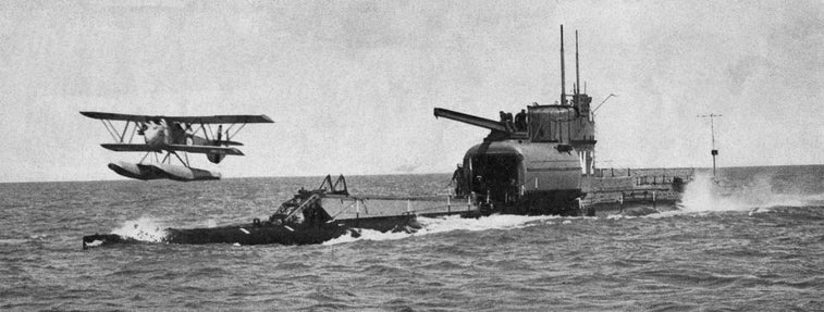 These massive submarines were actually stealthy aircraft carriers