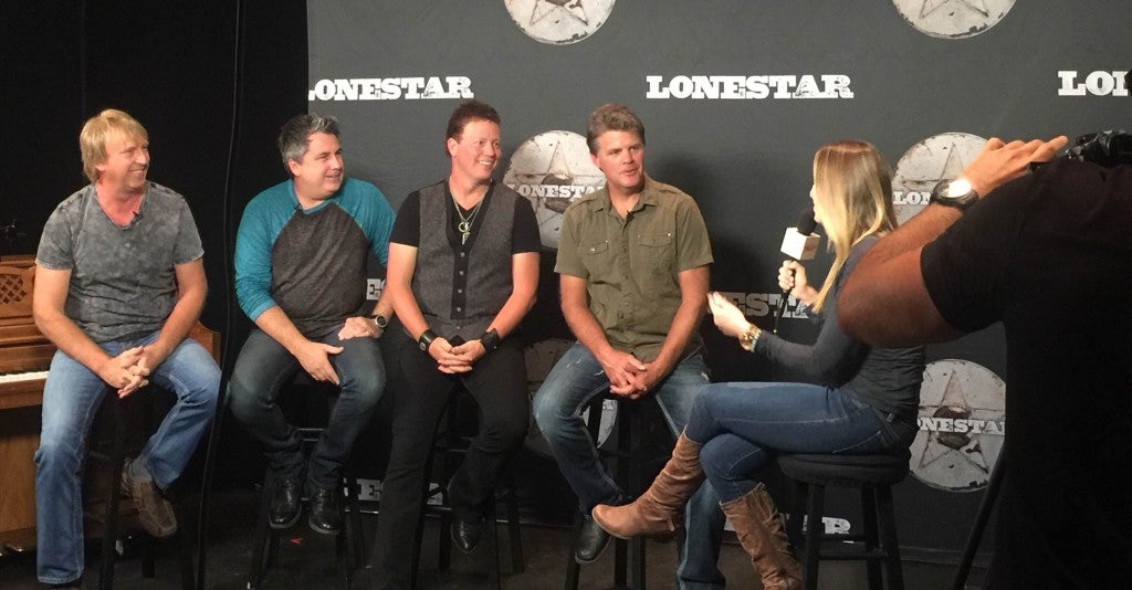 The musicians of Lonestar, who wrote the song "I'm Already There".