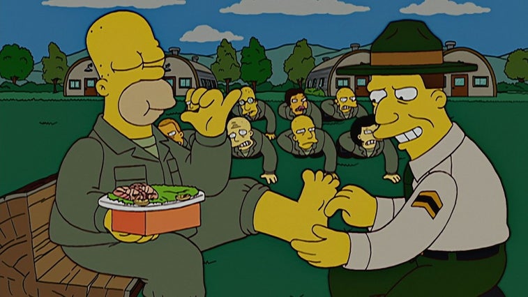 Your handy viewing guide to military episodes of The Simpsons