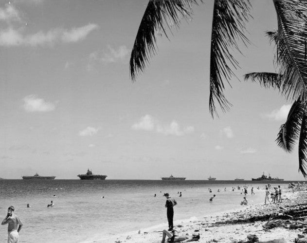 These 12 rare photos show the island city the US Navy built to invade Japan